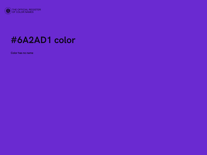 #6A2AD1 color image