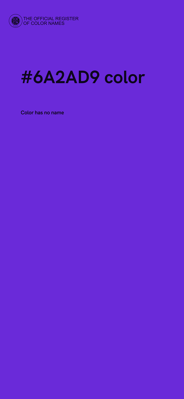 #6A2AD9 color image