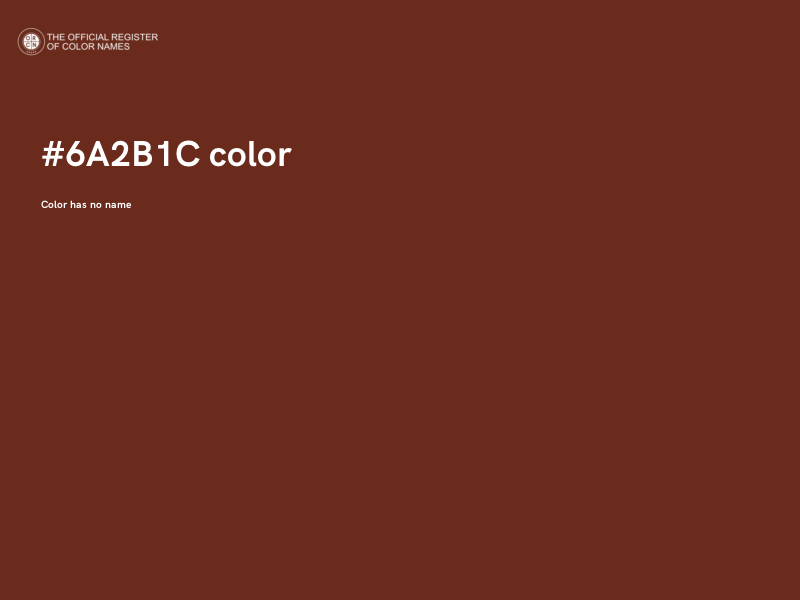 #6A2B1C color image