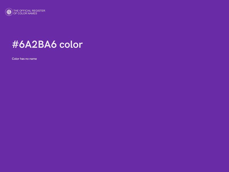 #6A2BA6 color image