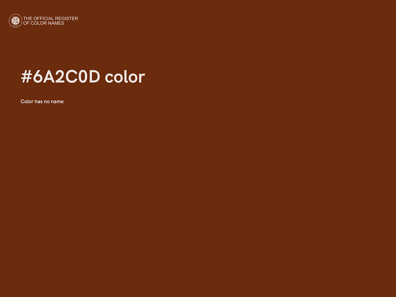 #6A2C0D color image