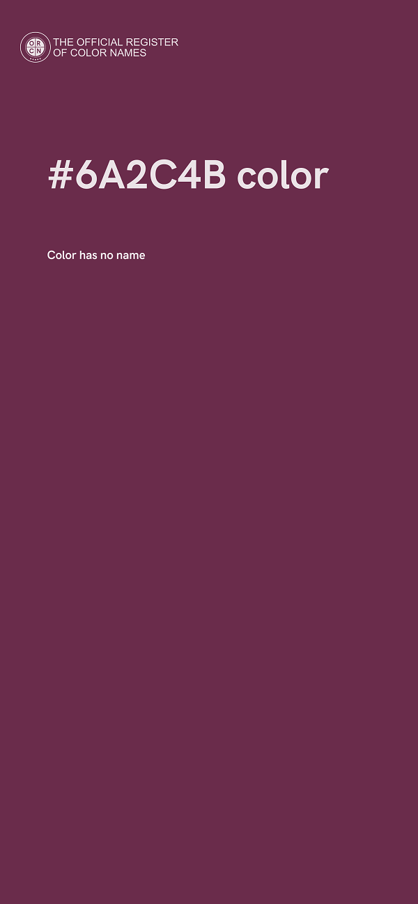 #6A2C4B color image