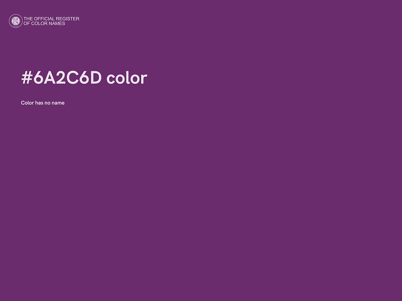 #6A2C6D color image