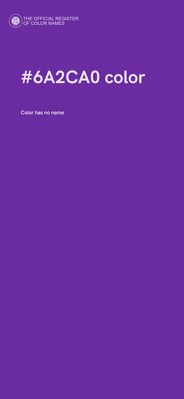 #6A2CA0 color image