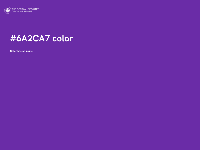 #6A2CA7 color image