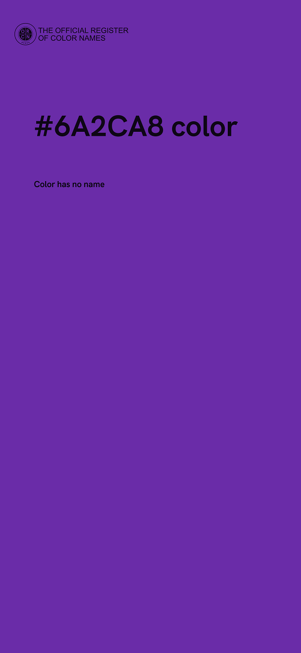 #6A2CA8 color image