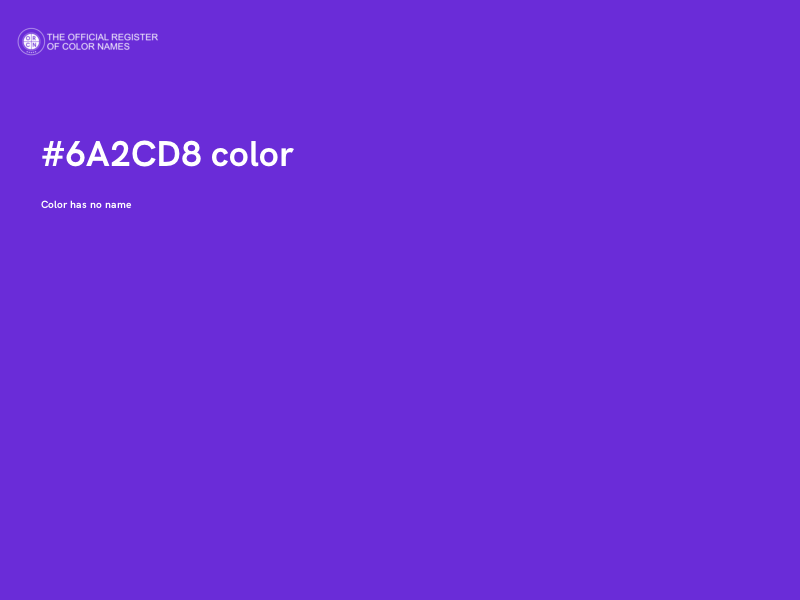 #6A2CD8 color image