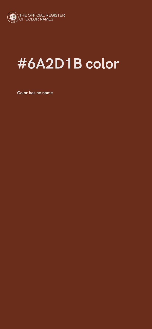 #6A2D1B color image
