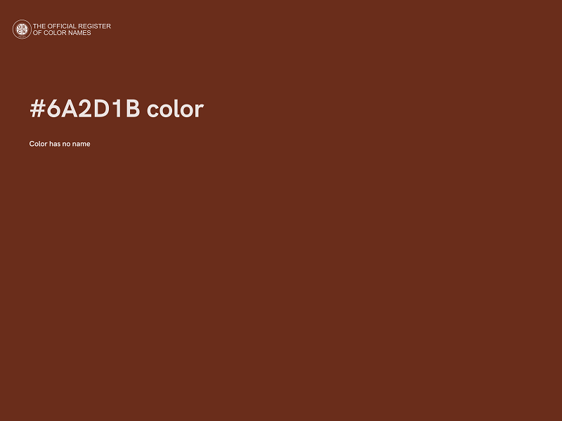 #6A2D1B color image