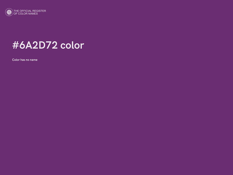 #6A2D72 color image