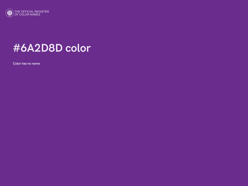 #6A2D8D color image