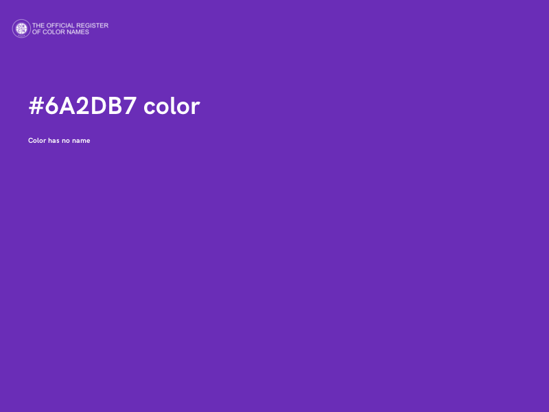 #6A2DB7 color image