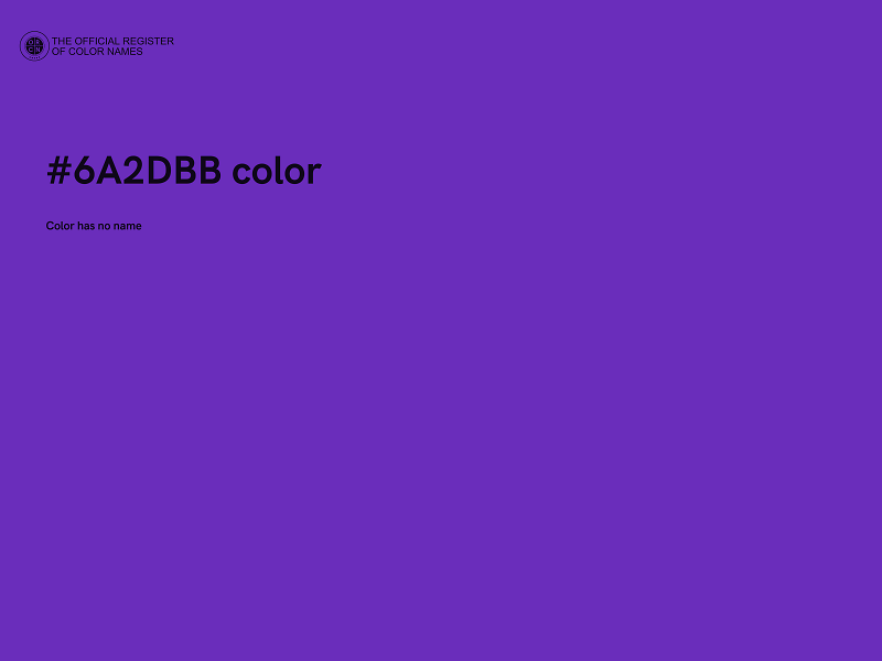 #6A2DBB color image