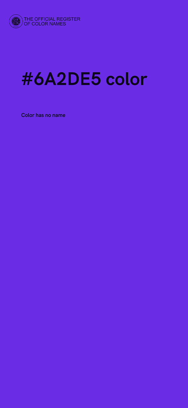 #6A2DE5 color image