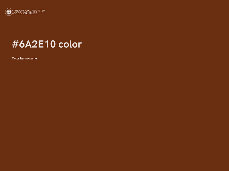 #6A2E10 color image