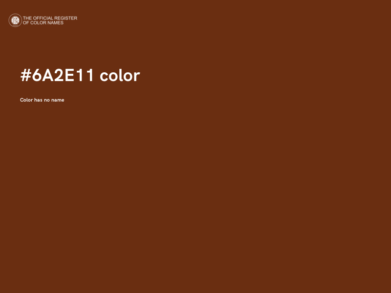 #6A2E11 color image