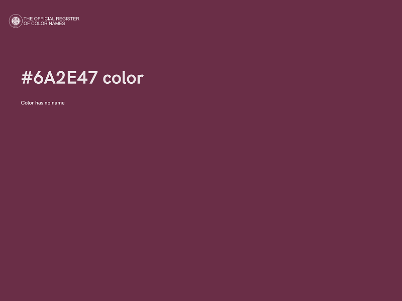 #6A2E47 color image