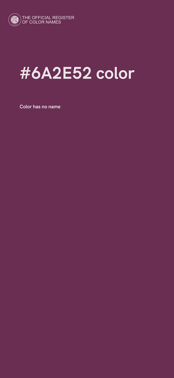 #6A2E52 color image