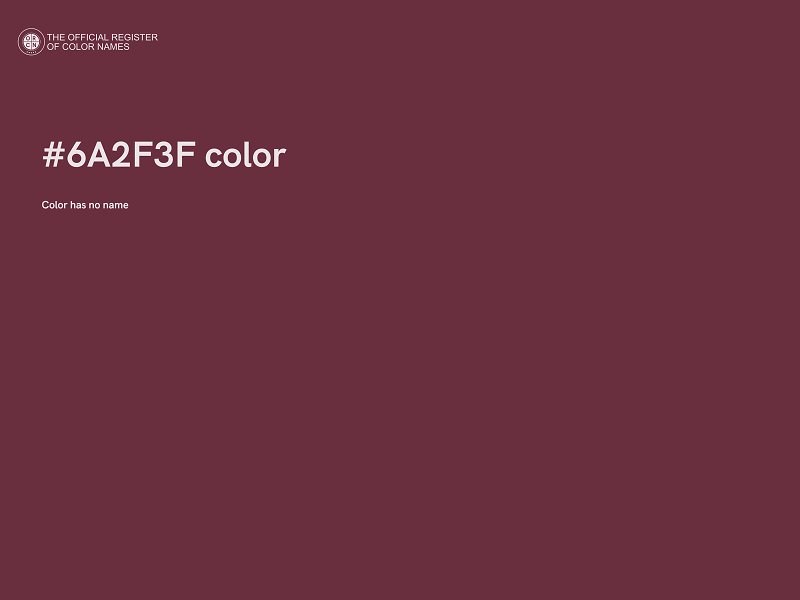 #6A2F3F color image