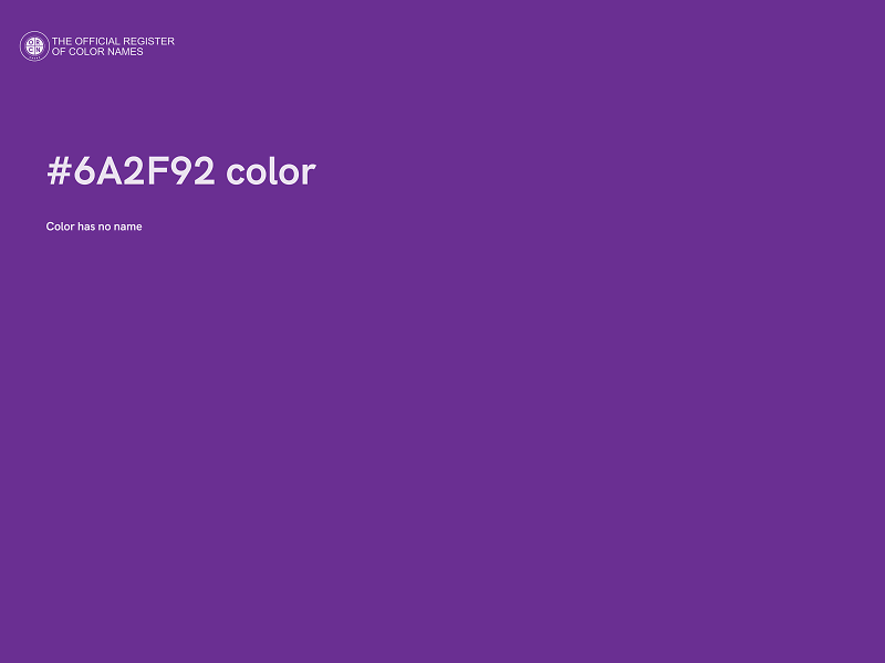 #6A2F92 color image