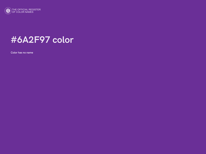 #6A2F97 color image