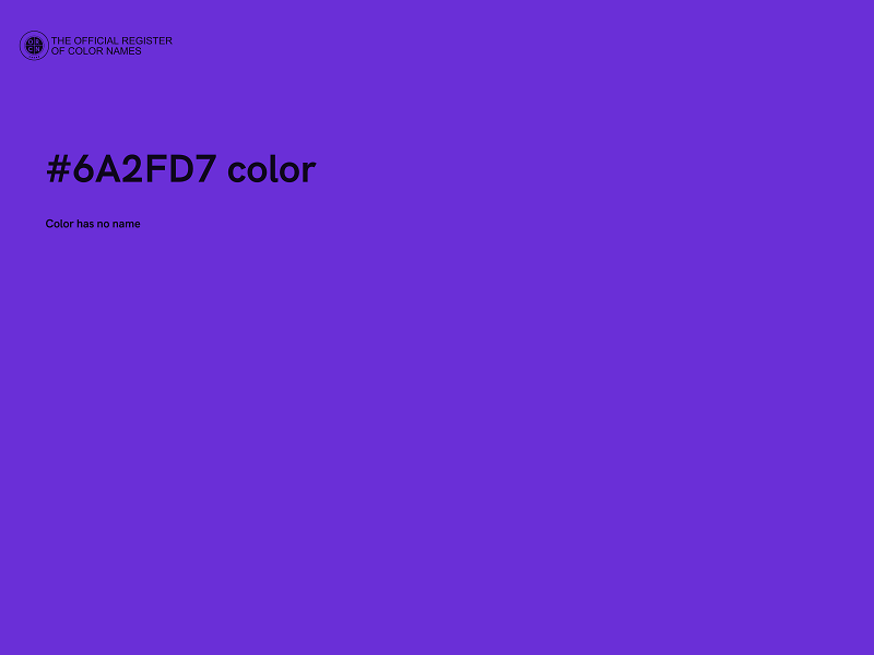 #6A2FD7 color image