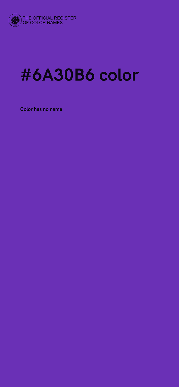 #6A30B6 color image