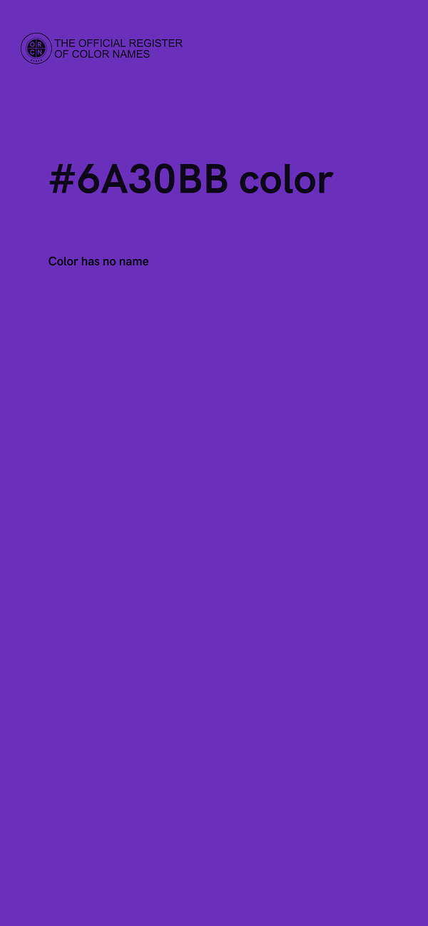 #6A30BB color image