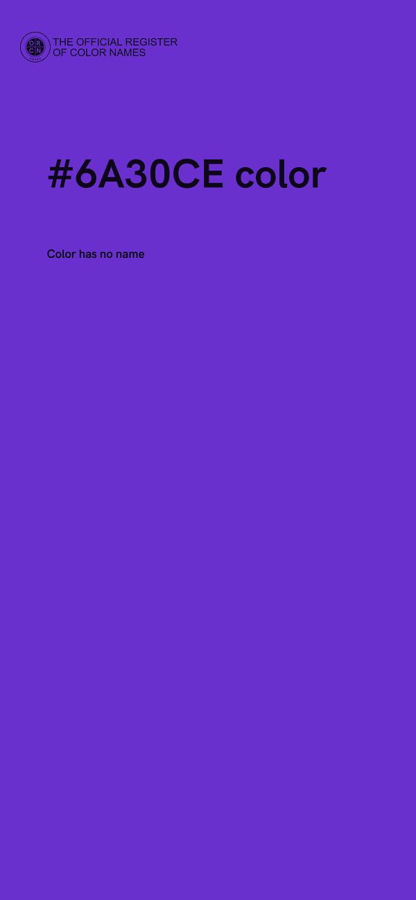 #6A30CE color image