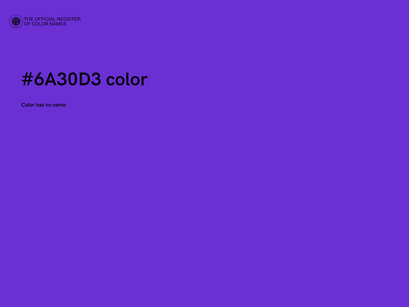 #6A30D3 color image