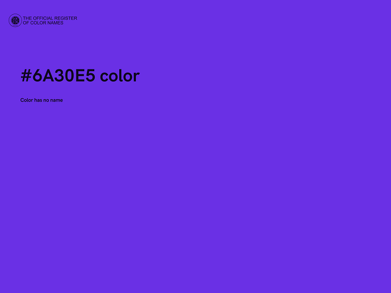 #6A30E5 color image