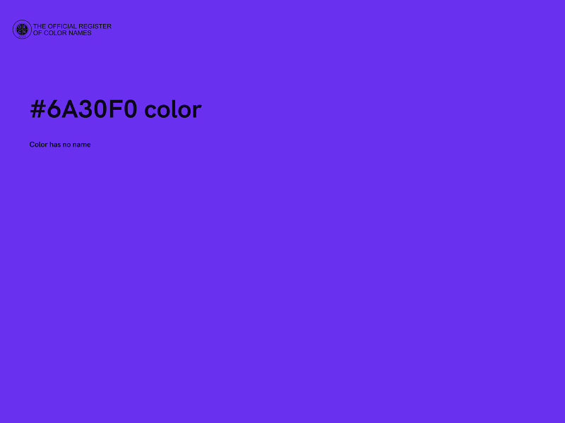 #6A30F0 color image