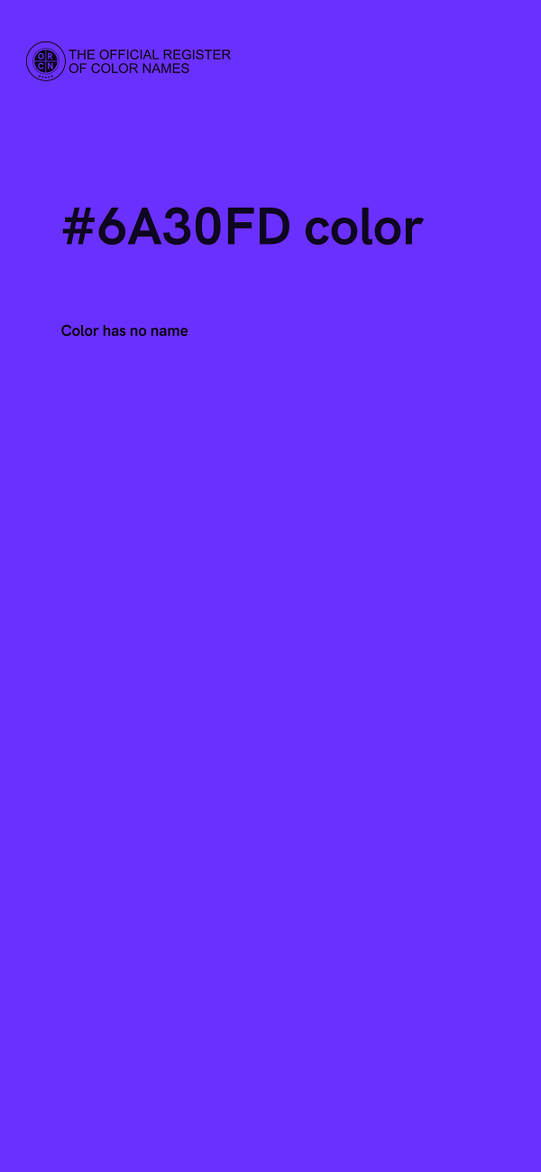 #6A30FD color image