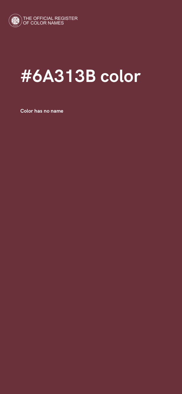 #6A313B color image