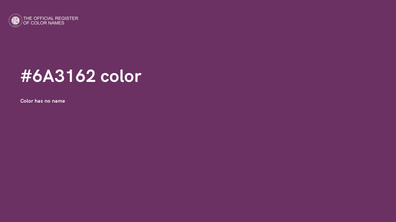 #6A3162 color image
