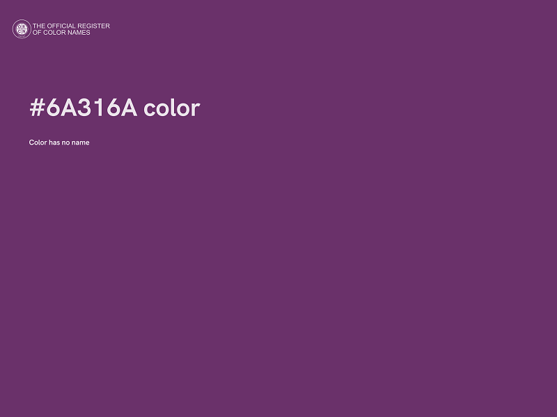 #6A316A color image