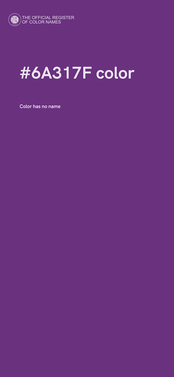 #6A317F color image