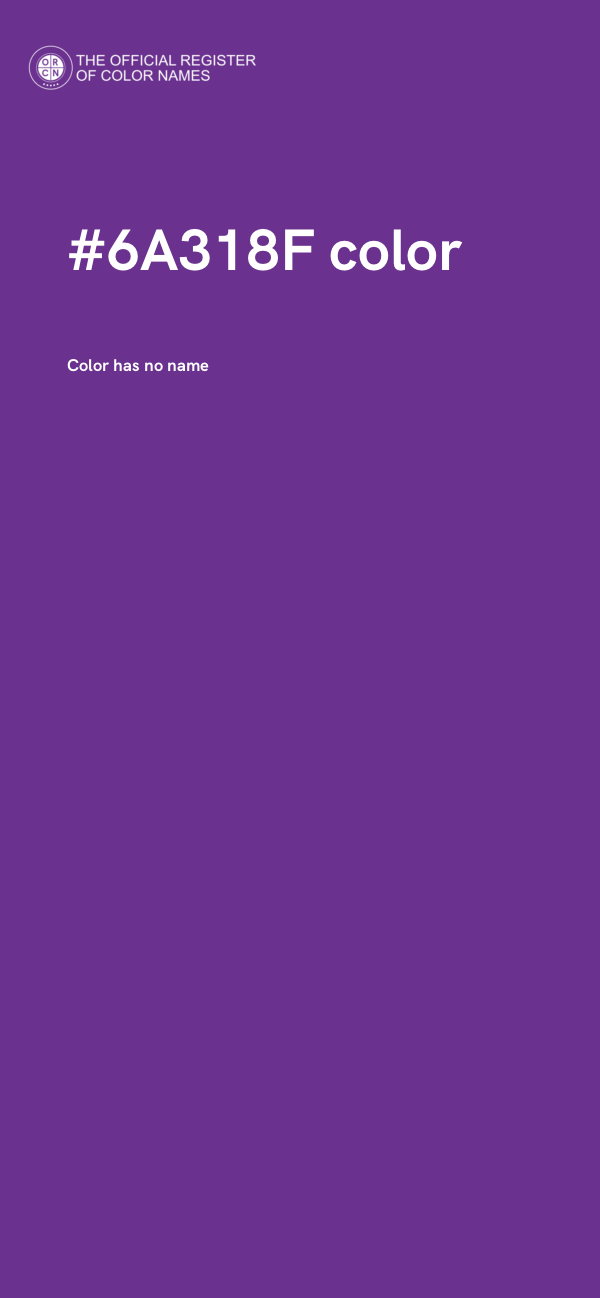 #6A318F color image