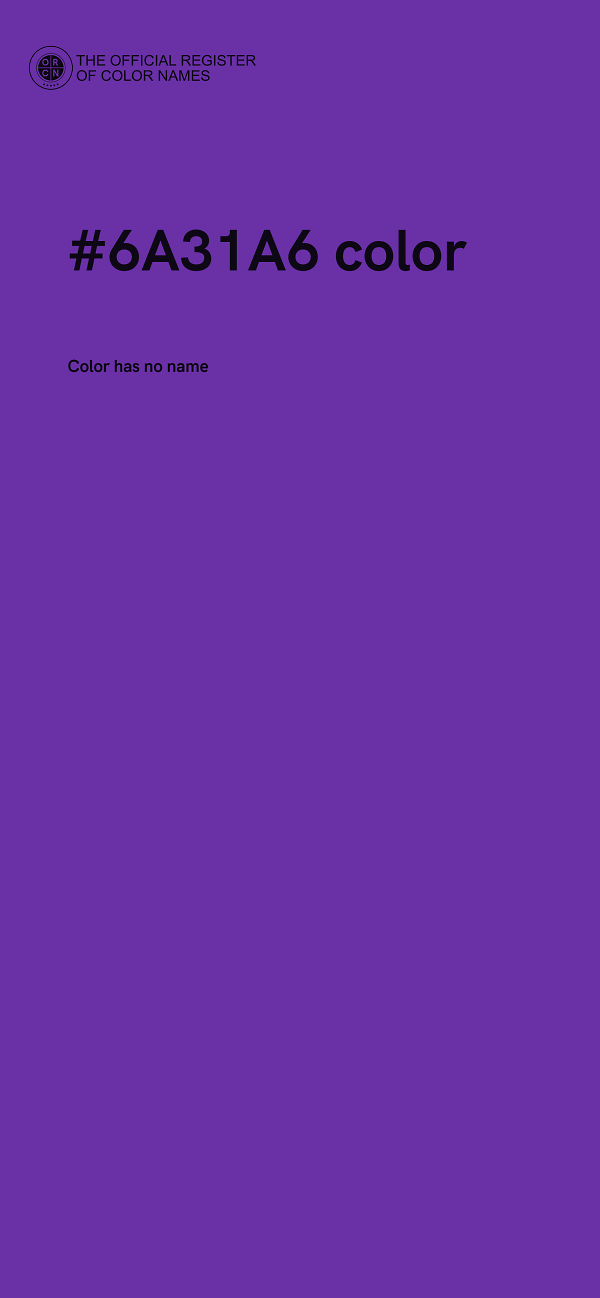 #6A31A6 color image