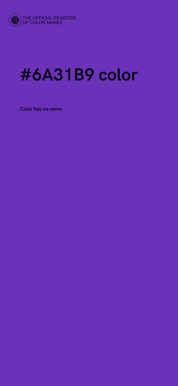 #6A31B9 color image