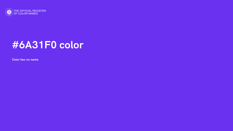 #6A31F0 color image