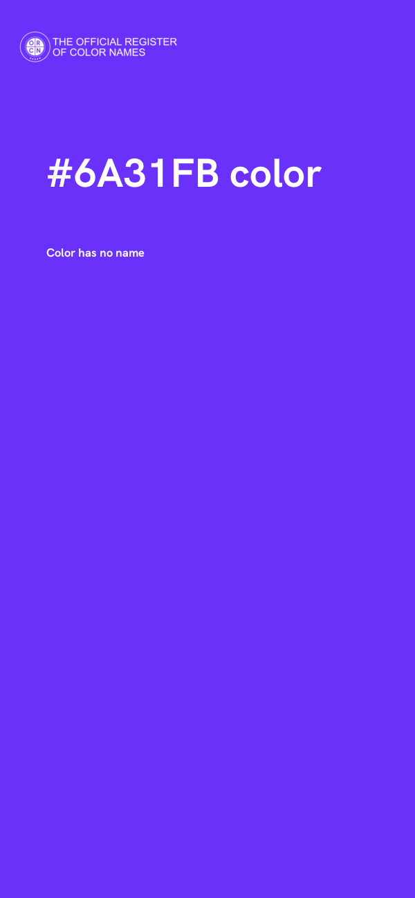 #6A31FB color image