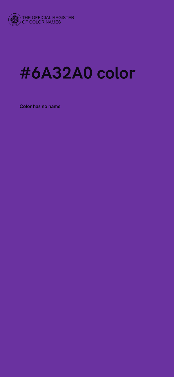 #6A32A0 color image