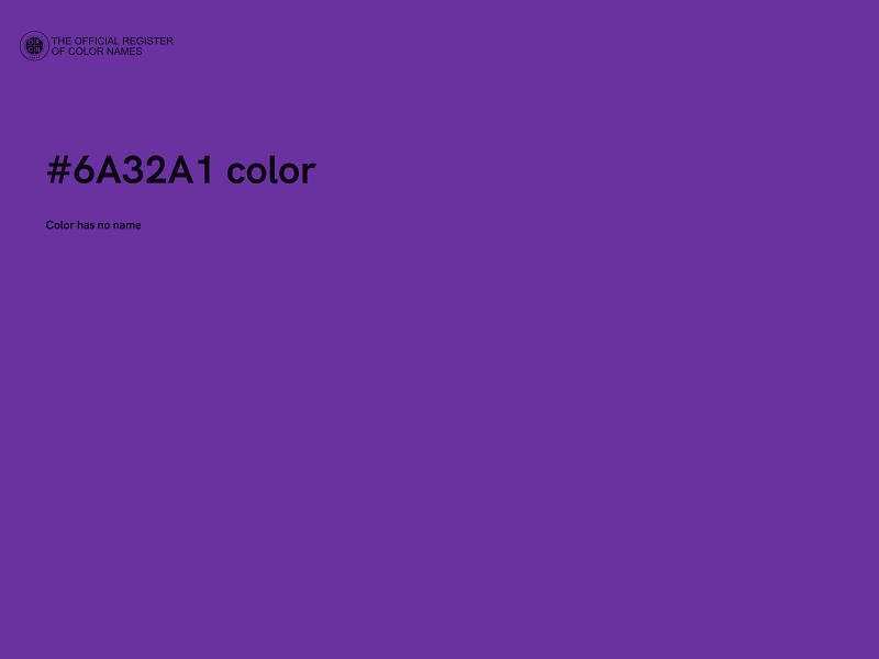 #6A32A1 color image