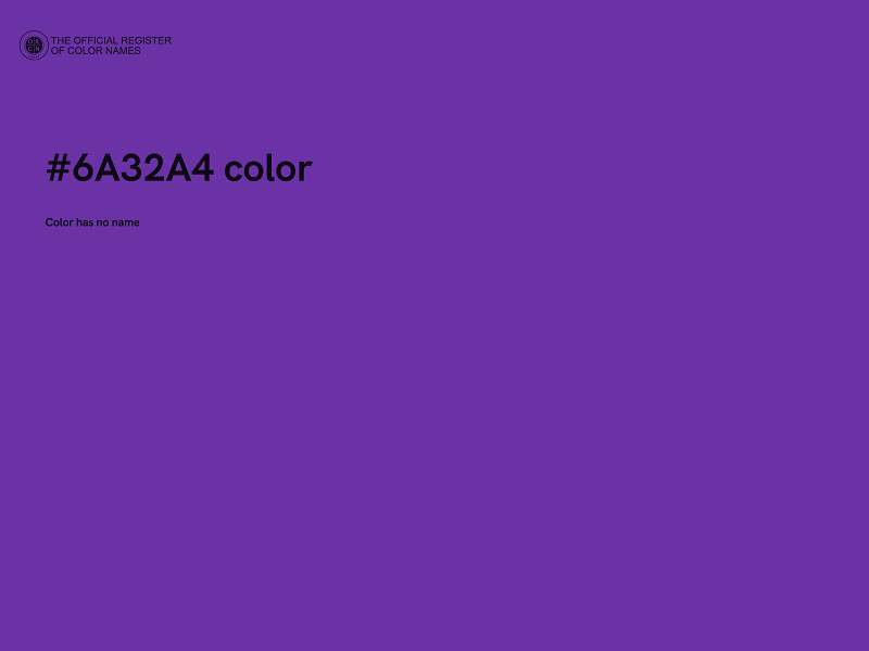 #6A32A4 color image