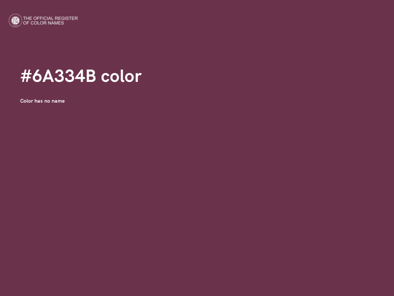 #6A334B color image