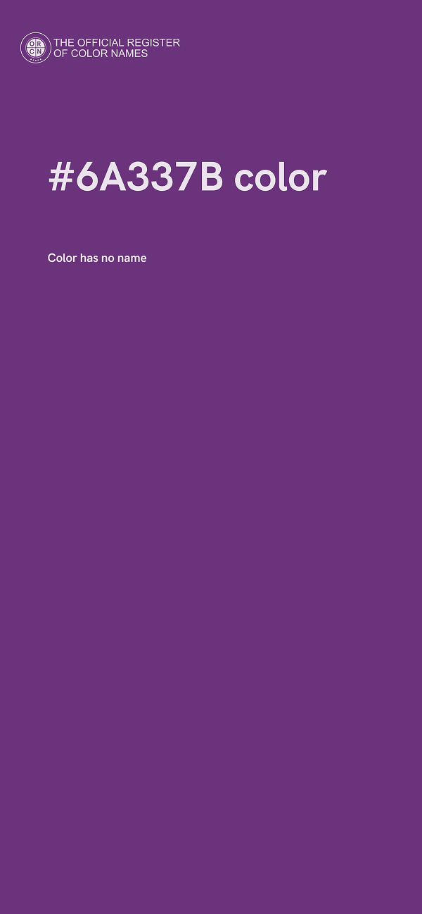 #6A337B color image