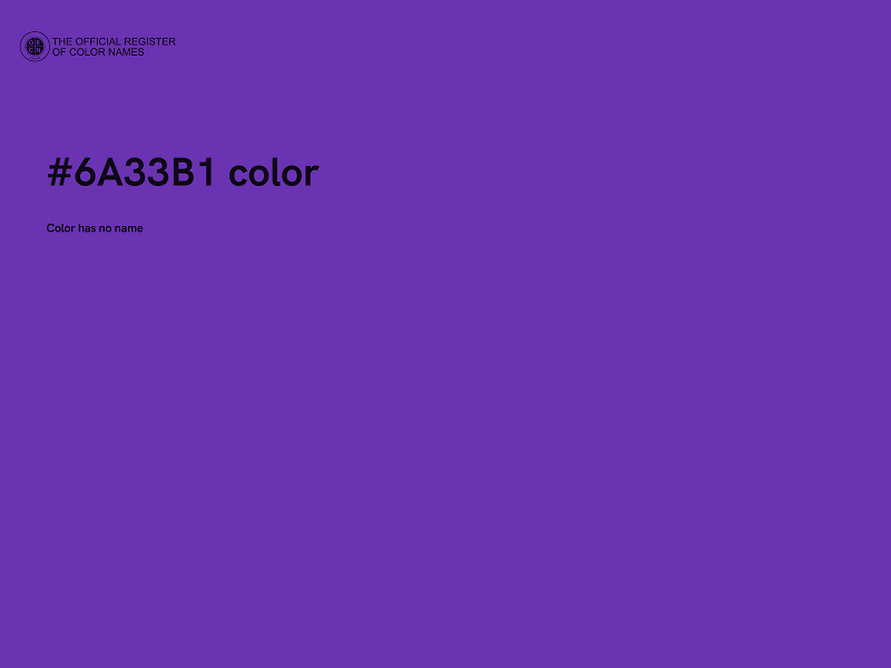 #6A33B1 color image