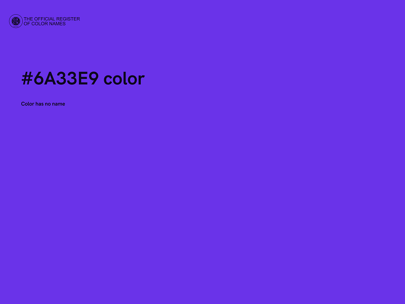 #6A33E9 color image