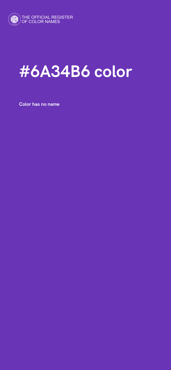 #6A34B6 color image